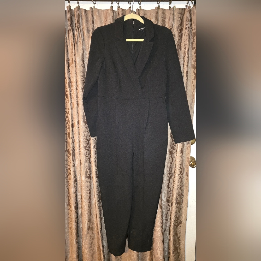 Express Women's Black Blazer Jumpsuit